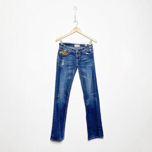 Vintage y2k 00s Mek Denim Oaxaca Boot Cut Jeans western low rise Womens 25
